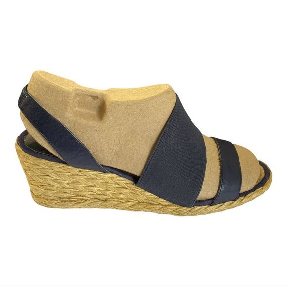 𝅺LAUREN RALPH LAUREN Carminda Espadrille Woven Wedge Sandals Shoes 9 - Picture 3 of 11